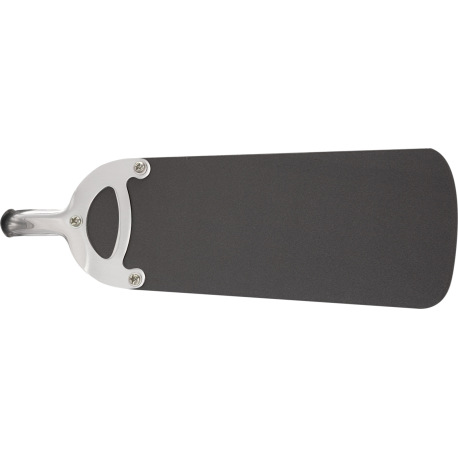 Stropný ventilátor, kov, sklo, nikel matný, 3 rýchlosti, 2 smery otáčania, ťahový vypínač, ø:760, V: 14