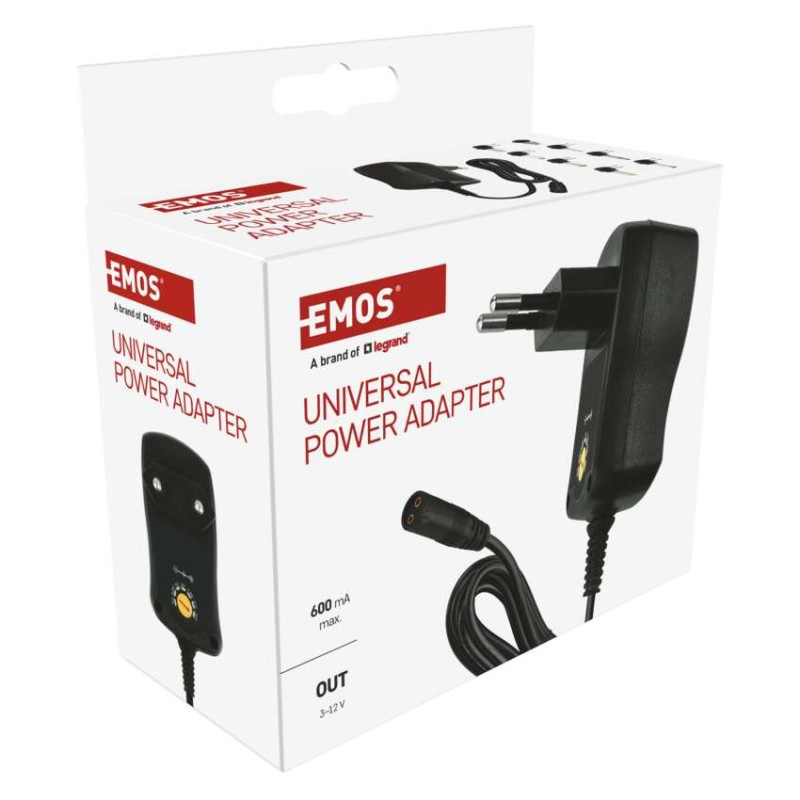 Univerzálny pulzný napájací zdroj 600 mA s hrebienkom 9