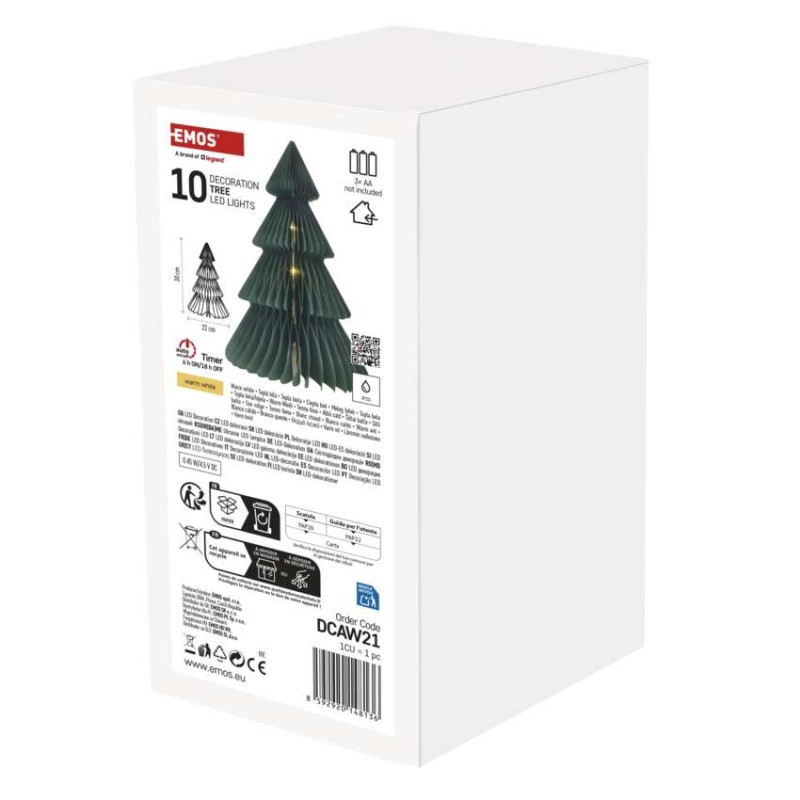 Vianočný papierový stromček so stojanom, 30 cm, vnútorný 2