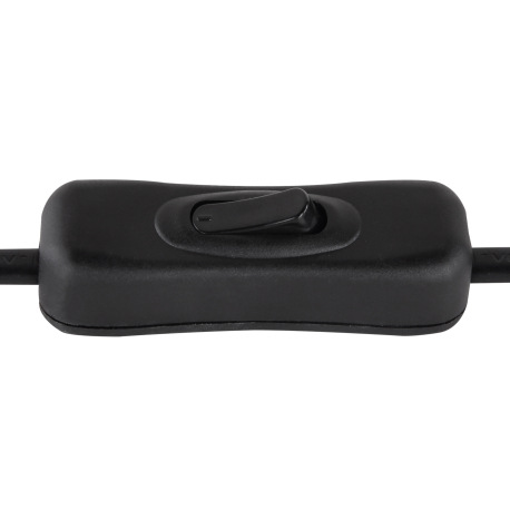 Stolová lampa, kov čierny, konopné lano, vypínač, Ø165, V:450, bez žiarovky 1xE27, max. 40W 230V 5