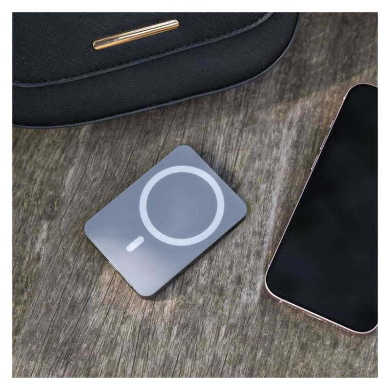 Power bank EMOS WI 522, 5 000 mAh, 20 W+Wireless, šedá 6