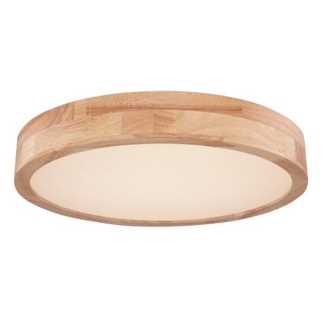 Stropné svietidlo, kov biely, prírodné drevo, plast biely, funkcia pamäte, stmievateľné, diaľkové ov