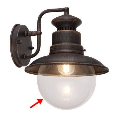 Náhradné sklo číre pre 3272R, 3272S, 3272W