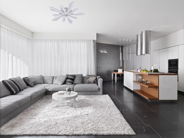 LED stropná lampa + diaľkový ovládač 55W - J3313/W 4