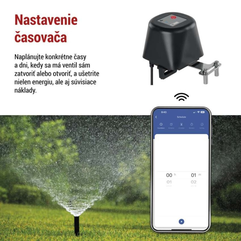 GoSmart Motorizovaný zatvárač ventila voda/plyn P5640S ZigBee 4