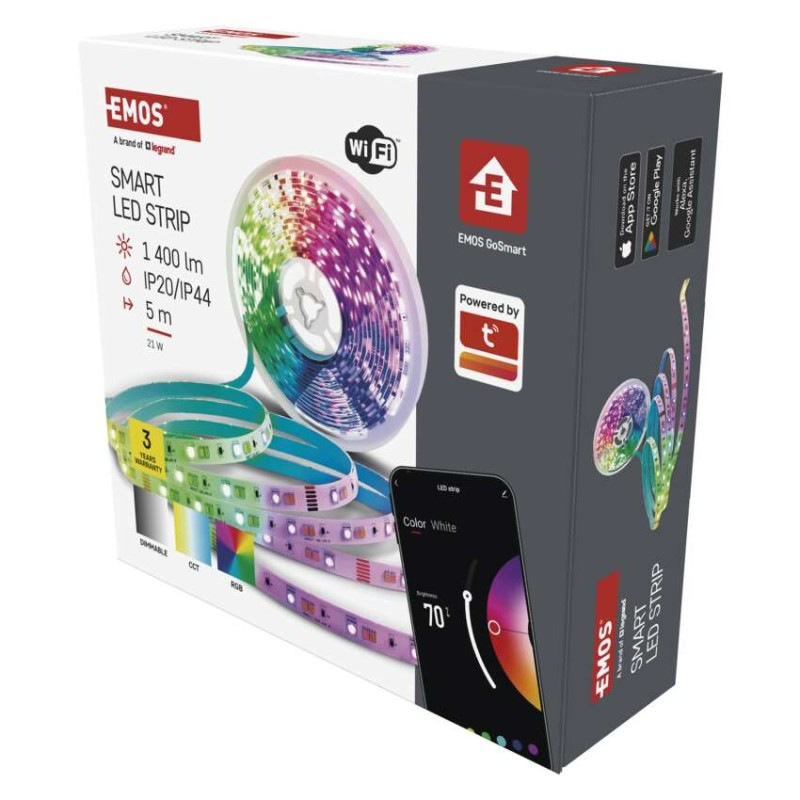 GoSmart LED pásik WiFi 5m, 22W, 1400lm, RGB/CCT 9