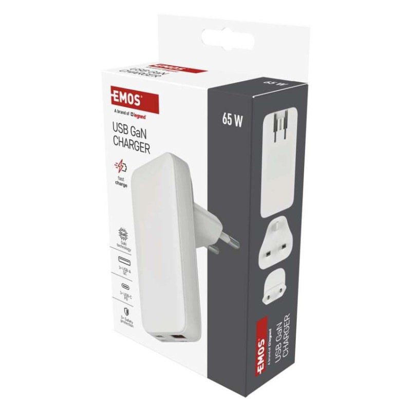 USB sieťový adaptér GaN PD 65W, AC + kábel 7