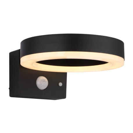 Solárne svietidlo, plast čierny/biely, spínač, batéria CR18650 2200 mAh 3,7V, IP44, 3 možnosti nasta