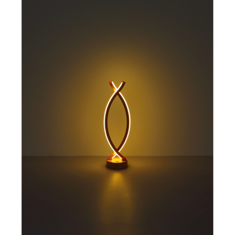 Nabíjateľná stolová lampa, plast farba biela a broskyňová, dotykové zapnutie/vypnutie, plynulý dotyk 6