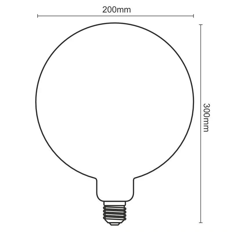 LED dekoratívna žiarovka / filament SPIRAL 4W SMOKE - G200 / E27 / 2000K - ZSF116 2
