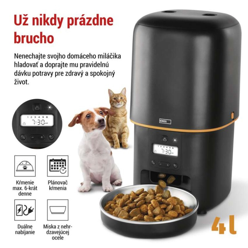 Dávkovač krmiva Pet Care, 4 l, čierny 1