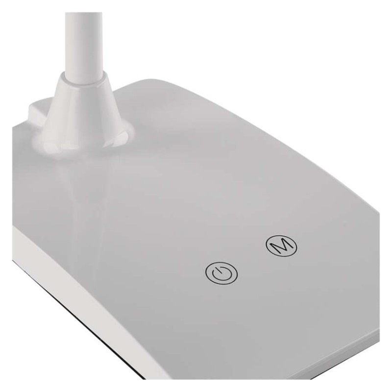 LED stolná lampa Eddy, biela 9