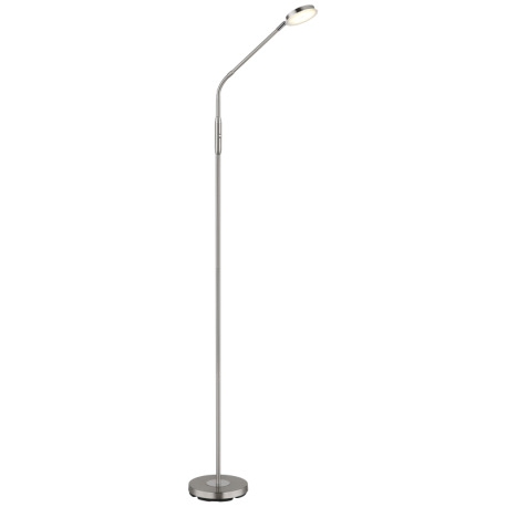 Stojanová lampa, kov nikel matný, akryl satinovaný, priehľadné, dotykové zapnutie/vypnutie, dotykový 8