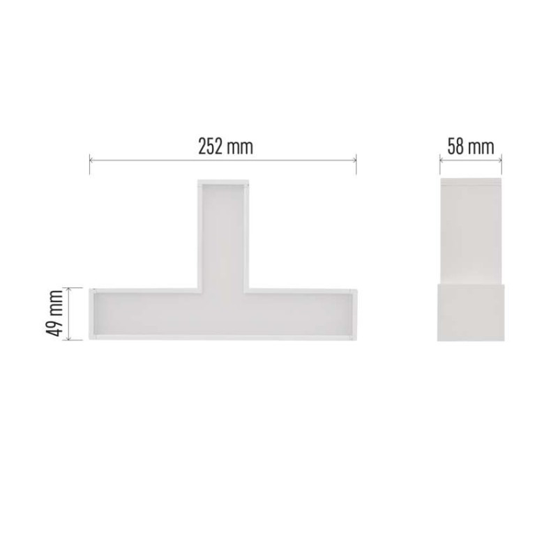 LED lineárne svietidlo ORTO TCON 12W, neutrálna biela 2