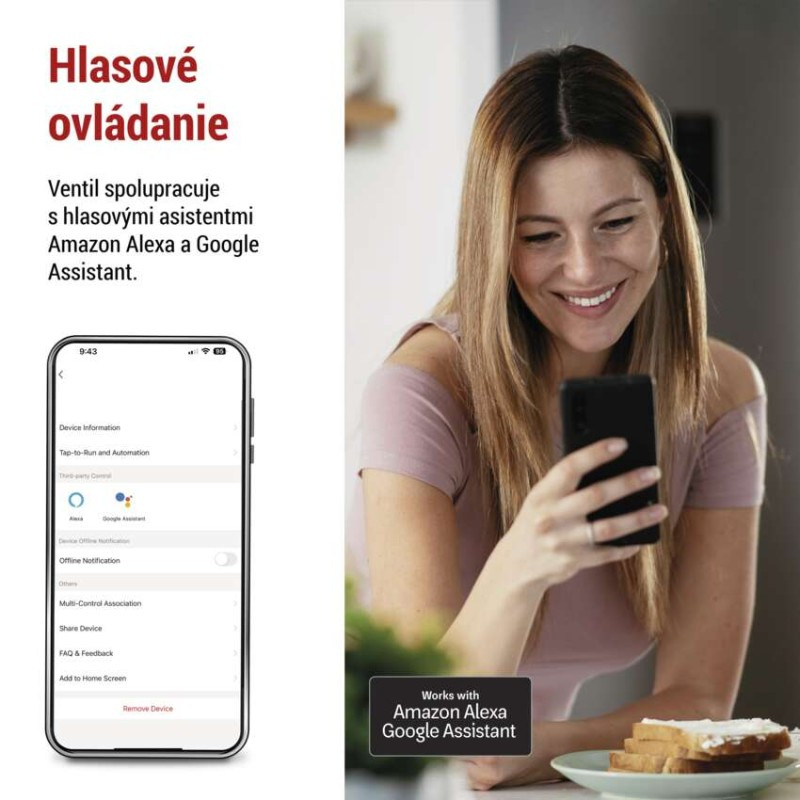 GoSmart Motorizovaný zatvárač ventila voda/plyn P5640S ZigBee 5