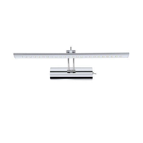 Nástenné svietidlo, chróm, priehľadný akryl, nastaviteľné, vypínač, ŠxV: 430x160, H:180, vrátane 1xL 6