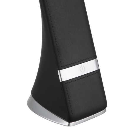 Stolové svietidlo, plast čierny, chrómový, dotykový stmievač, bez adaptéra, USB-C - USB-C, Flexo, CR 5