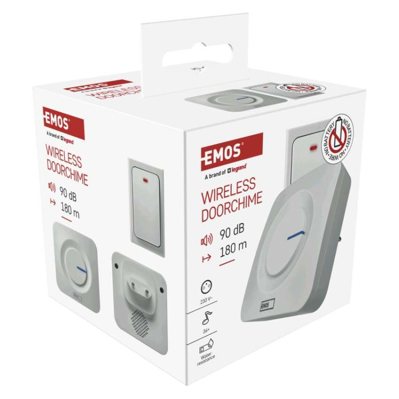 Domový bezdrôtový zvonček bez baterie P5729 do zásuvky 13