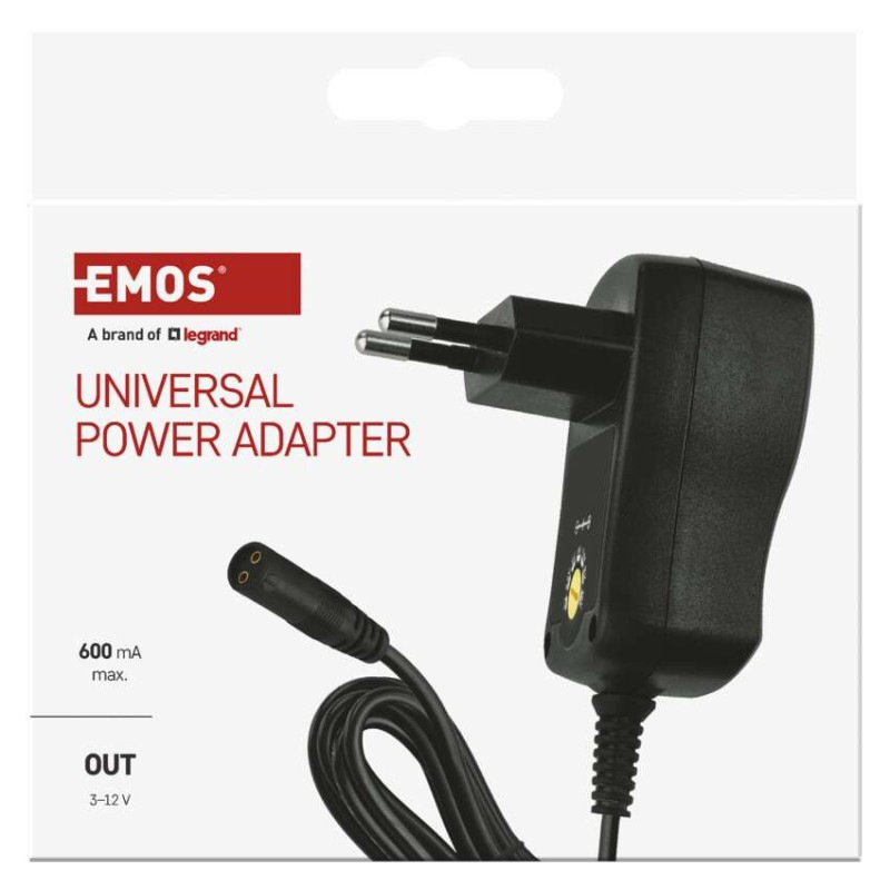 Univerzálny pulzný napájací zdroj 600 mA s hrebienkom 6