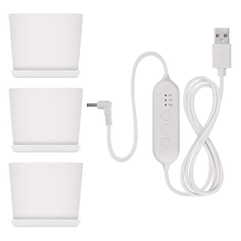 LED GROW pestovateľská lampa 7 W, časovač, stmievateľná lampa, biela 12