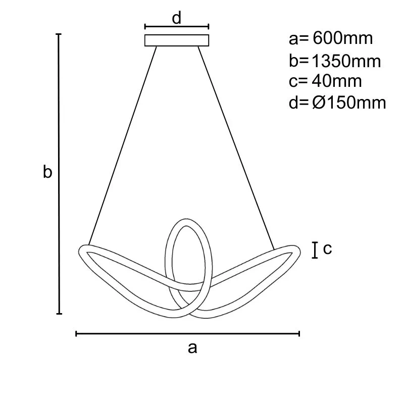 LED závesná lampa + diaľkový ovládač 25W - J4364/G 1