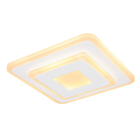 Stropné svietidlo, kov biely, akryl opál, DxŠxV: 200x200x46, vrátane 1xLED 12W 230V, 900lm , 3000K