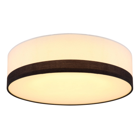 Stropné svietidlo, kov biely, plast biely čierny, 3 úrovne osvetlenia pomocou nástenného vypínača, Ø