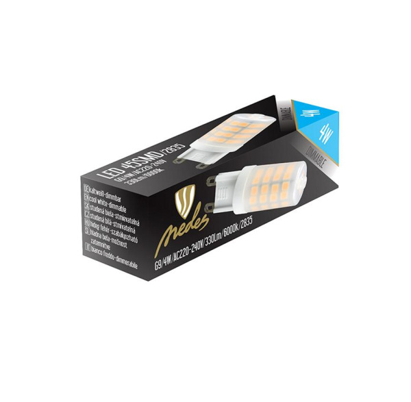 LED stmievateľná žiarovka 4W - G9 / 6000K - ZLS604CD 4