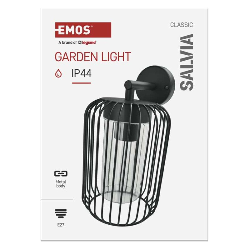 Zahradné nástenné svietidlo SALVIA, 20,8 x 16 x 28,5 cm, 1 x E27, 15 W 11