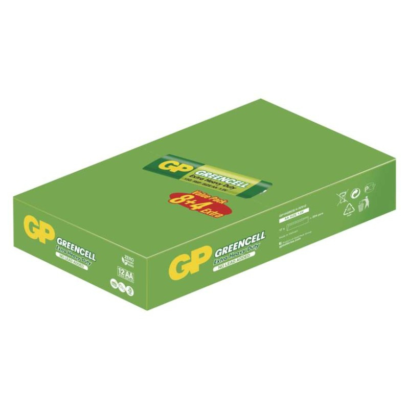 Zinko-chloridová batéria GP Greencell R6 (AA), 12 ks 5