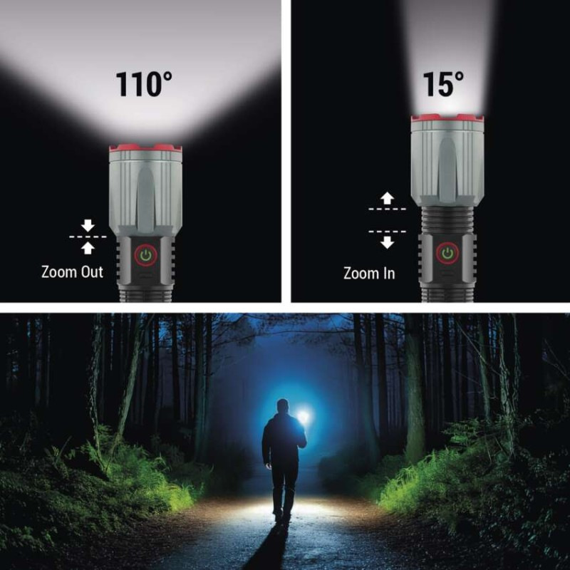 LED nabíjacie kovové svietidlo 3000 lm, 5000 mAh 2