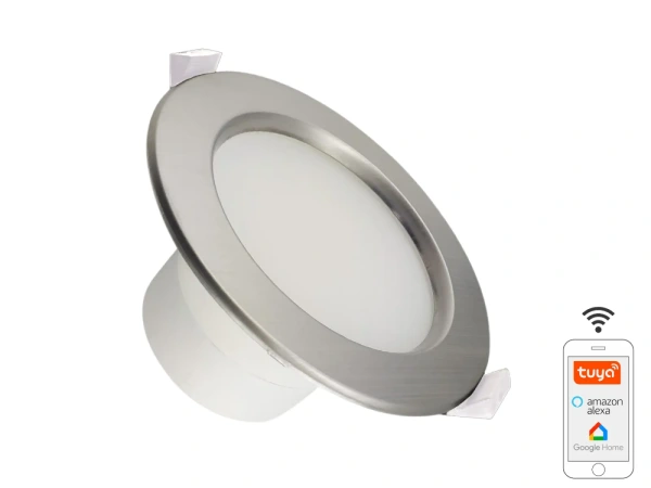 LED podhľadové svietidlo WIFI 10W / IP44 / 3000K - 6500K / SI - LDL164/SW 4