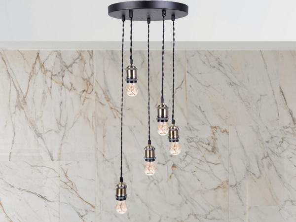 Objímka E27 / 1m / bronzová - BH6652TB-B