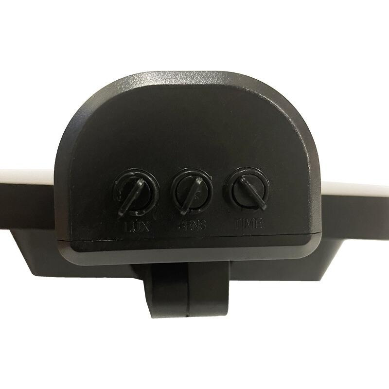 LED čierne vonkajšie solárne svietidlo so senzorom 12W / 3000K - 4100K - 6500K - LS022 10