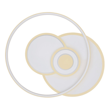 Stropné svietidlo, kov biely, chróm, akryl biely, pamäťová funkcia, nočné svetlo, stmievateľné, diaľ 4