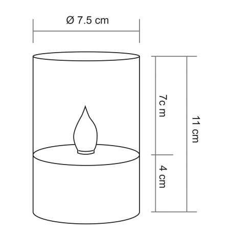Solárne svietidlo, nerez, plast priehľadný, imitácia blikajúcej sviečky, IP44, vypínač, akumulátor A 8
