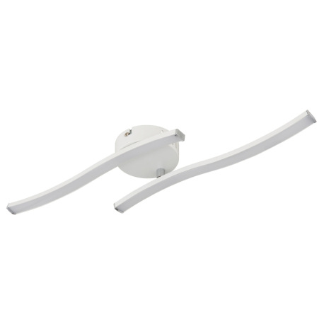 Stropné svetlo, biely plast, chrómované, otočné, DxŠxV: 515x100x72mm, LED 12W 230V, zdroj 1450lm, vý 6