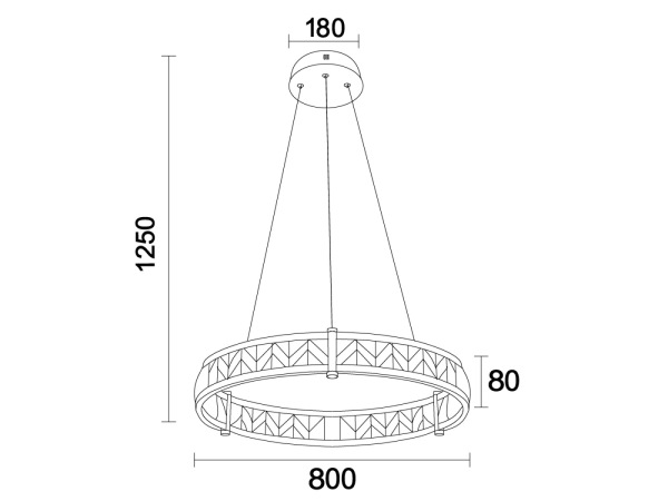 ENRIQUE krištáľový závesný luster - N2002 10