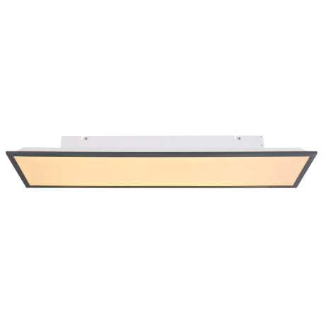 Stropné svietidlo, hliník biely, grafit, akryl opál, DxŠxV: 800x200x75, vrátane 1xLED 24W 230V, 1500 3