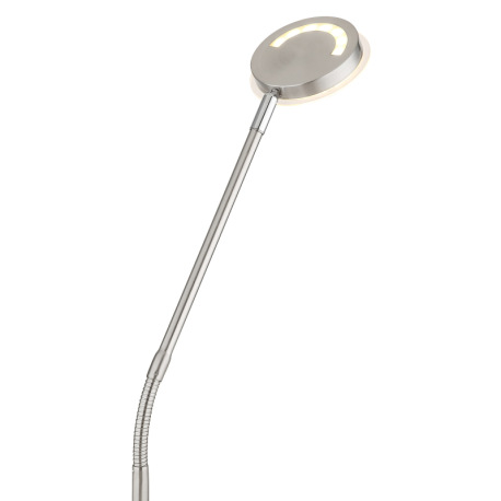Stojanová lampa, kov nikel matný, akryl satinovaný, priehľadné, dotykové zapnutie/vypnutie, dotykový 19