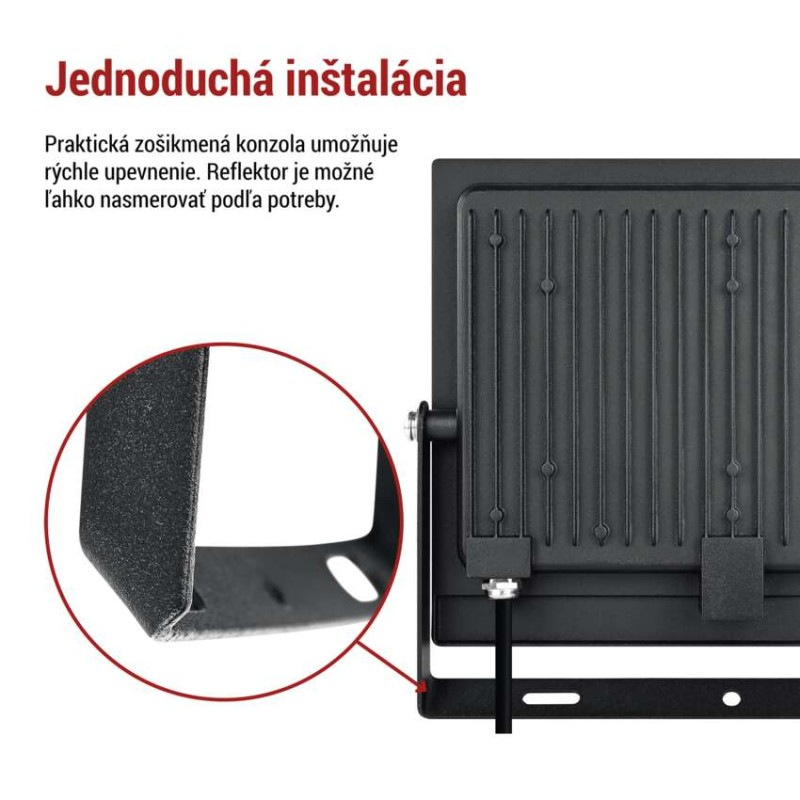 LED reflektor TAMBO EVO, 100 W, 10 000 lm, IP65, čierny 6