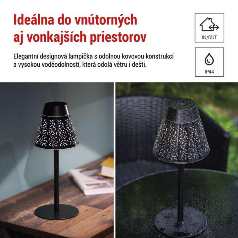 LED stolná lampa GRACE, dobíjacia 4