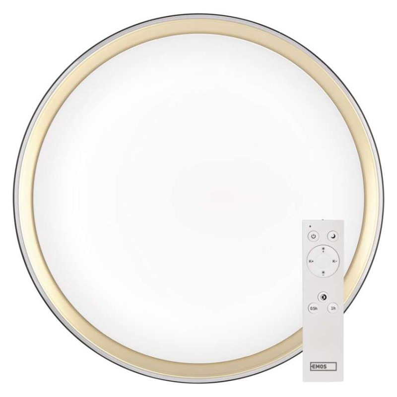 LED nástenné svietidlo ILVI, kruhové 45 W, stmievanie + CCT, čierna + šampanská 10