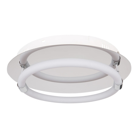 Stropné svietidlo, chróm, plast opál biely, Ø 350, V: 90, vrátane 1xLED 13W 230V, 780lm , 3000K 4