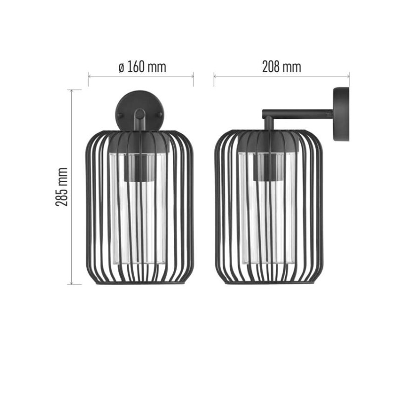 Zahradné nástenné svietidlo SALVIA, 20,8 x 16 x 28,5 cm, 1 x E27, 15 W 5