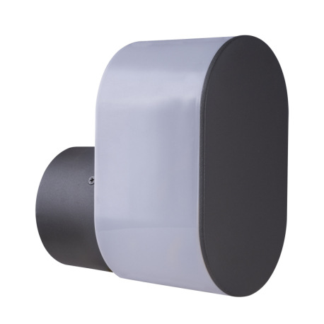 Vonkajšie svietidlo, hliník antracit, plast opál, IP44, ŠxV:120x200, AL:175, bez žiarovky 1xE27, max 2