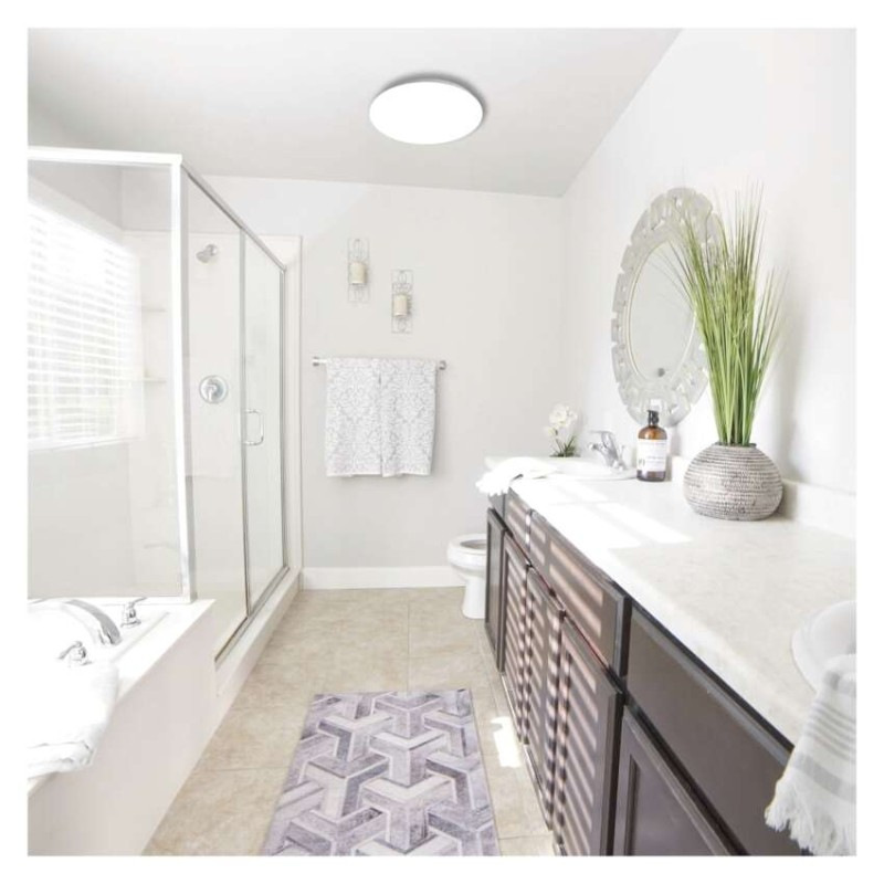 LED prisadené svietidlo FIONI, kruhové biele 24W, IP44, neutrálna biela 3