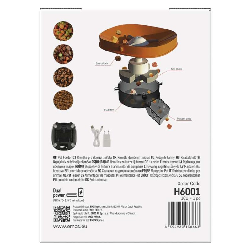 Dávkovač krmiva Pet Care, 4 l, čierny 14