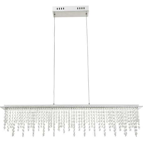Závesné svietidlo, chróm, K5 kryštály priehľadné, stmievateľné, zmena farby svetla 3000-4500-6000K, 12