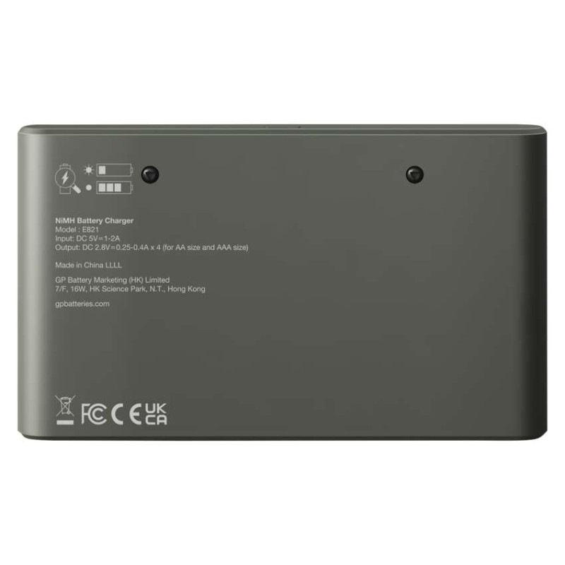 GP nabíjačka batérií Eco E821 + 4× AA 2100 + 4× AAA 850 7